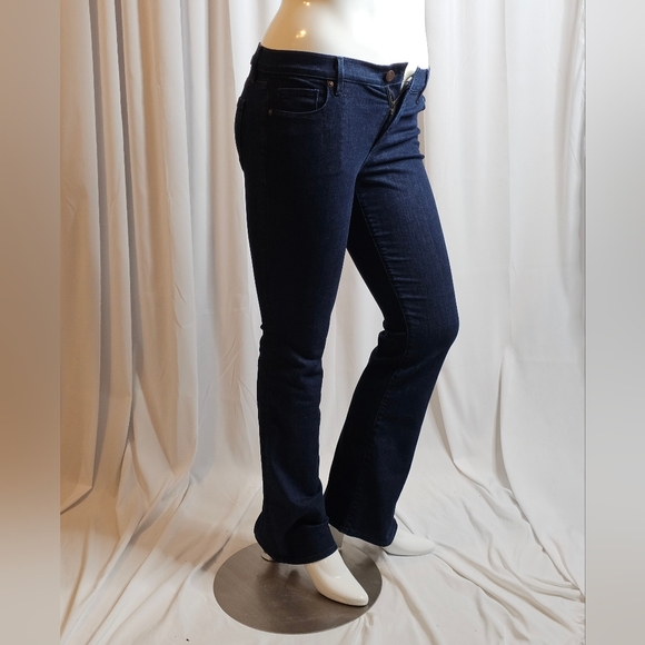 Ann Taylor Loft Flare Jeans in Darkwash sz 30/10 - Picture 3 of 10